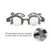 Optometry Instrument 12 Pcs PD 50-72mm Grey Color Eye Training Optical Trial Frame TF-TPS