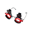 Optical Instrument 2 Pcs Trial Clip Trial Frame For Vision Test TC-1