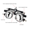 Optometry Trial Frame Adjustable Optical Frame for Optician Suitable and Comfortable Fit PD Adjustment Range 48-80mm AF-4880A