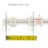 Eye Ophthalmic Tool Pupillary Distance Measuring Tool Vernier PD Ruler PR014