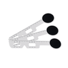 High Quality Optical Plastic PD Ruler Pupil Distance Ruler with Eye Occluder PR006