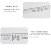 100% New High Quality Ophthalmic Plastic 10 Pcs Pupil Ruler PD Ruler PR007