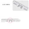 100% New High Quality Ophthalmic Plastic 10 Pcs Pupil Ruler PD Ruler PR007