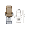 Optometry Ophthalmic Optical Equipment Ophthalmology Motorized Electric Chair EC-7