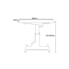 Cheapest Mobile Motorized Optometry Lifting Table Electric Table Optical Instruments Table For Ophthalmic ET-D