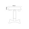 Electric Table Adjustable Motorized Lifting Table For Ophthalmic Instrument ET-B