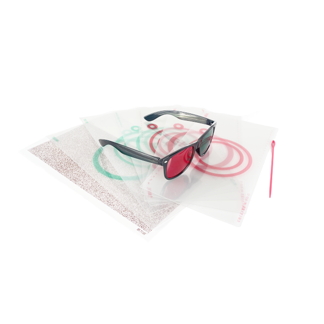 Bruce Frame Red and Green Fixed Variable Vector Graphics Bruce Frame Visual Training RD009
