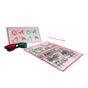 New Fixed Red Green Tranaglyph Vision Therapy Convergence Insufficiency Stereo Training Cards Visual Correction RD008