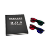 Random-dot Stereograms Comprehensive Visual Test Chart Book Color Blindness Astigmatism Amsler Test Chart with Eyeglasses RDS