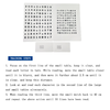 Optic Crystal Exercise Table Size Far and Near Alphabet Vision Training Adjustment To Relieve Visual Fatigue