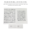 Optic Crystal Exercise Table Size Far and Near Alphabet Vision Training Adjustment To Relieve Visual Fatigue