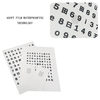 Optic Crystal Exercise Table Size Far and Near Alphabet Vision Training Adjustment To Relieve Visual Fatigue
