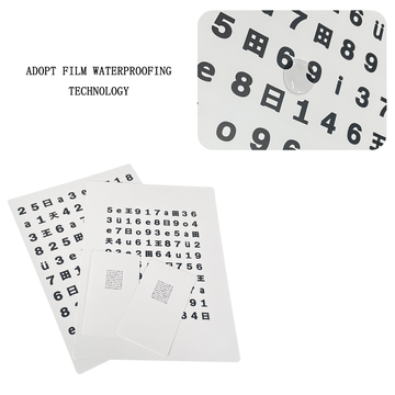 Optic Crystal Exercise Table Size Far and Near Alphabet Vision Training Adjustment To Relieve Visual Fatigue