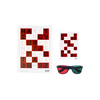 2 Pcs Red Green Vision Myopia Strabismus Amblyopia Training Reading Aids Disinhibit Disinhibition Card