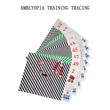 Amblyopia Training Grating Tracing Atlas Children's Hyperopia Astigmatism Correction Visual Acuity Fine Vision Drawing Red Vision Test Chart