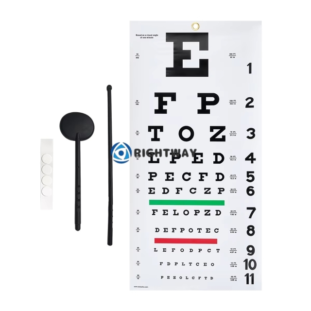 3meter & 5meter Wall Mounted Snellen Adult Eye Chart SLB-E Led Light International Standard Eye Chart Used to Check Eye Vision