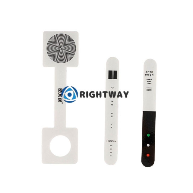 Eye Test Chart Visual Function Test Astigmatism Detection Vision Test Training Tool Stick Dominant Eye Test Board