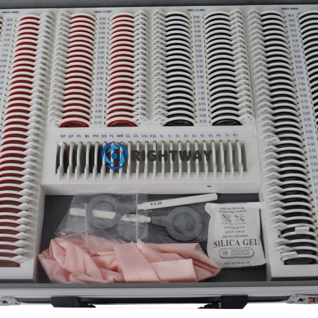 Wholesale Optical Optometry 266 Pieces Eye Test Box SL-266A5 Trial Lens Set Trial Lens Box