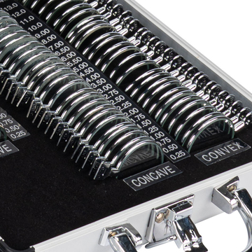 Hot Selling Ophthalmic Equipment Trial Lens Set Including 68 Pieces JS-68 Aluminum Case Glasses Insert Lens Case