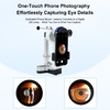 Portable LED Ophthalmic Veterinary Slit Lamp Microscope Handheld Slit Lamp Design Ophthalmic Examination White Color