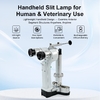 Portable Led Slit Lamp HSL-2 Microscope With Handheld Design for Ophthalmic & Veterinary Examination Silver Color