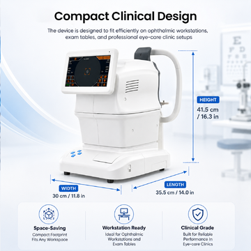 Tonometer SK-5000B Automatic Digital Eye Pressure Measuring Ophthalmic Non-contact Air Puff Tonometer with Cornea Thickness