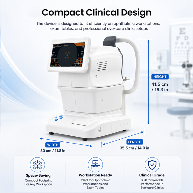 Tonometer SK-5000B Automatic Digital Eye Pressure Measuring Ophthalmic Non-contact Air Puff Tonometer with Cornea Thickness