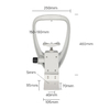 Equipment  Higher Quality Ophthalmic Chin Rest Bracket Optical Use for Auto Refractometer