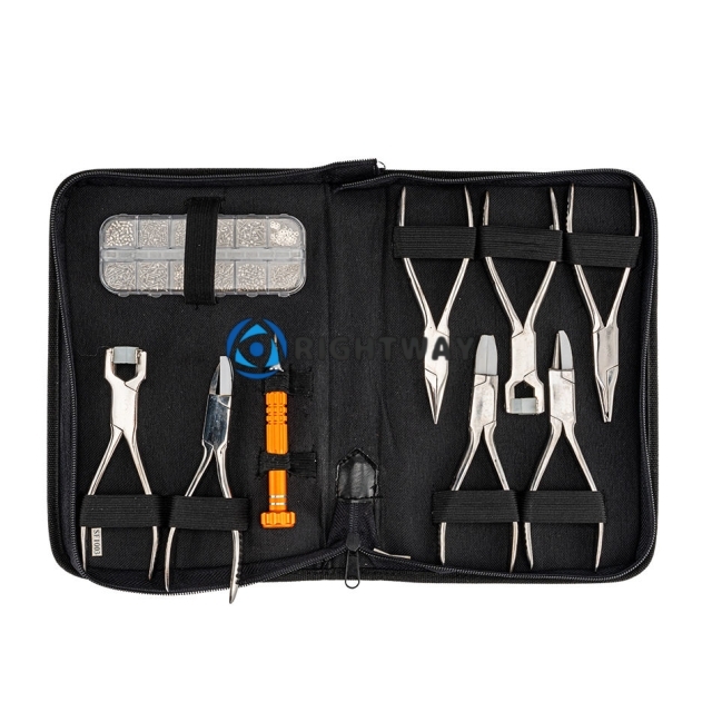 Multi Function Silhouette Glasses Plier Set Temple Rim Brigade Adjusting Pliers Eyeglasses Repair Hand Tool Screwdriver