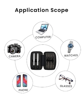 Wholesale Precision Optics Instruments Kit Set Rectangle Shape Magnetic Screwdriver With Zipper Wholesale Repair Kit