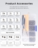 Wholesale Precision Optics Instruments Kit Set Rectangle Shape Magnetic Screwdriver With Zipper Wholesale Repair Kit