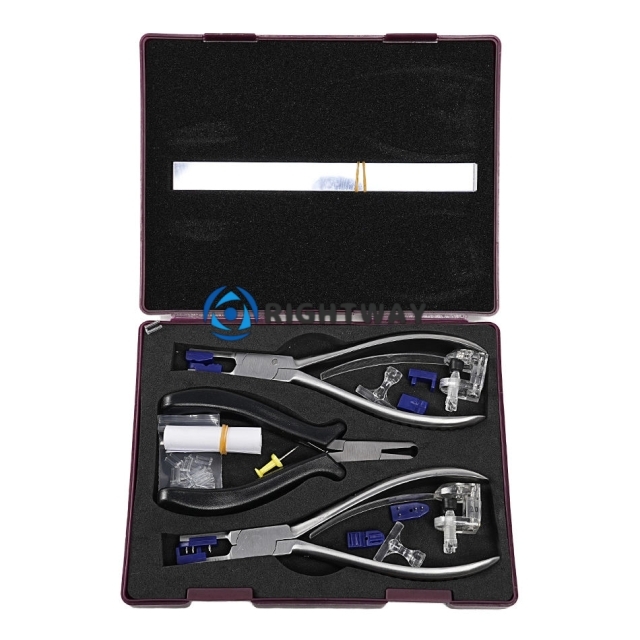 Rimless Glasses Tool Pliers Glasses Repair Kit 3T-B01C Lens Processing Repair Kit Pliers Screw