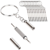 Portable 3 in 1 Aluminum Steel Eyeglass Screwdriver Watch Repair Tool Kit with Keychain LSD-100PCS