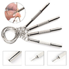 Portable 3 in 1 Aluminum Steel Eyeglass Screwdriver Watch Repair Tool Kit with Keychain LSD-100PCS