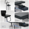 Best Quality Optometry Unit LY-500 Ophthalmic Refraction Unit Combined Table and Chair for Optical Shop on Sale