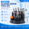 Professional Eyeglasses Repair Tool Set Optical Glasses Adjustment Pliers 8pcs Screwdriver 6pcs Optical Shop Maintenance Kit