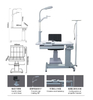 Optical Ophthalmic Refraction Unit OU-1800 Ophthalmic Chair Stand Unit New Model Chair
