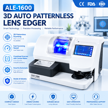 ALE-1600 3D Auto Patternless Lens Edger Optical Lens Edging Machine with High Precision Scanner and Center Meter