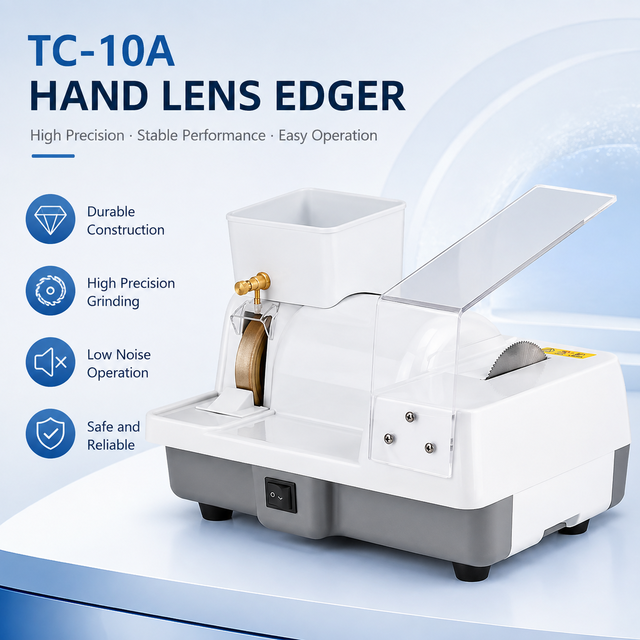 TC-10A Edge Grinding Saw Blade Machine 120W 2800RPM Direct Drive Optical Equipment for CR PC Glass