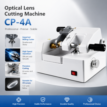 CP-4A Lens Cutter Optical Instrument Glasses Lens Cutting Machine Dry Cut Imported Milling Cutter High Speed