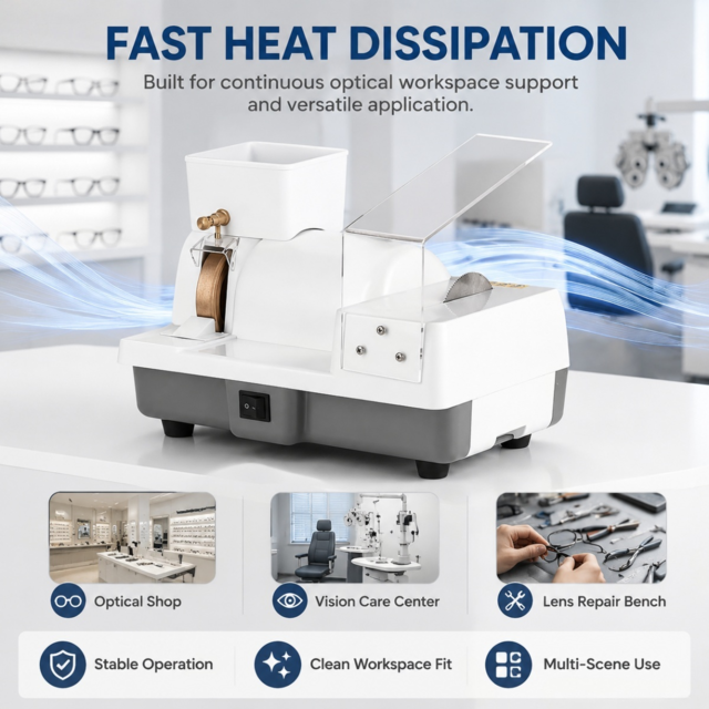 TC-10A Precision Hand Lens Edger & Automatic Lens Cutting Machine Optical Tool for Professional Use