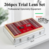 266M Trial Lens Set 266PCS Professional Optometry Trial Lens Set with Aluminium Carry Case