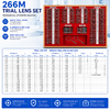 266M Trial Lens Set 266PCS Professional Optometry Trial Lens Set with Aluminium Carry Case