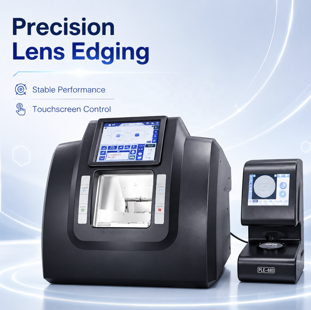 PLE-6800 3D Patternless Auto Lens Edger Machine with Lens Scanner Optical Lens Grinding Edging Equipment for Optical Shop