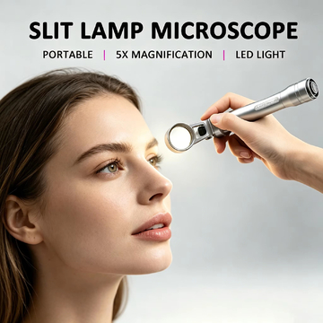 Portable Pocket Slit Lamp 5X Magnification With LED Light Full Aluminum Sterilizable