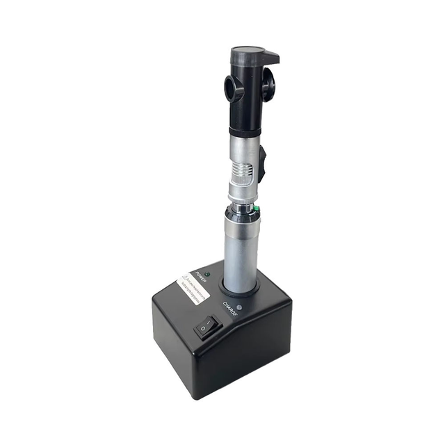 Portable Rechargeable Striped Retinoscope Kit,  YZ-24B, with LED Light, Suitable for Clinical and Field Use.