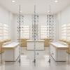 Easy Wall Mounted Aluminum Alloy Optical Frame Displays Eyeglass Display Rod Stand for Optical Shops