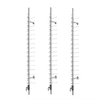 Easy Wall Mounted Aluminum Alloy Optical Frame Displays Eyeglass Display Rod Stand for Optical Shops